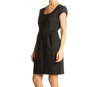 Banana Republic Capped Sleeve Pleated Dress